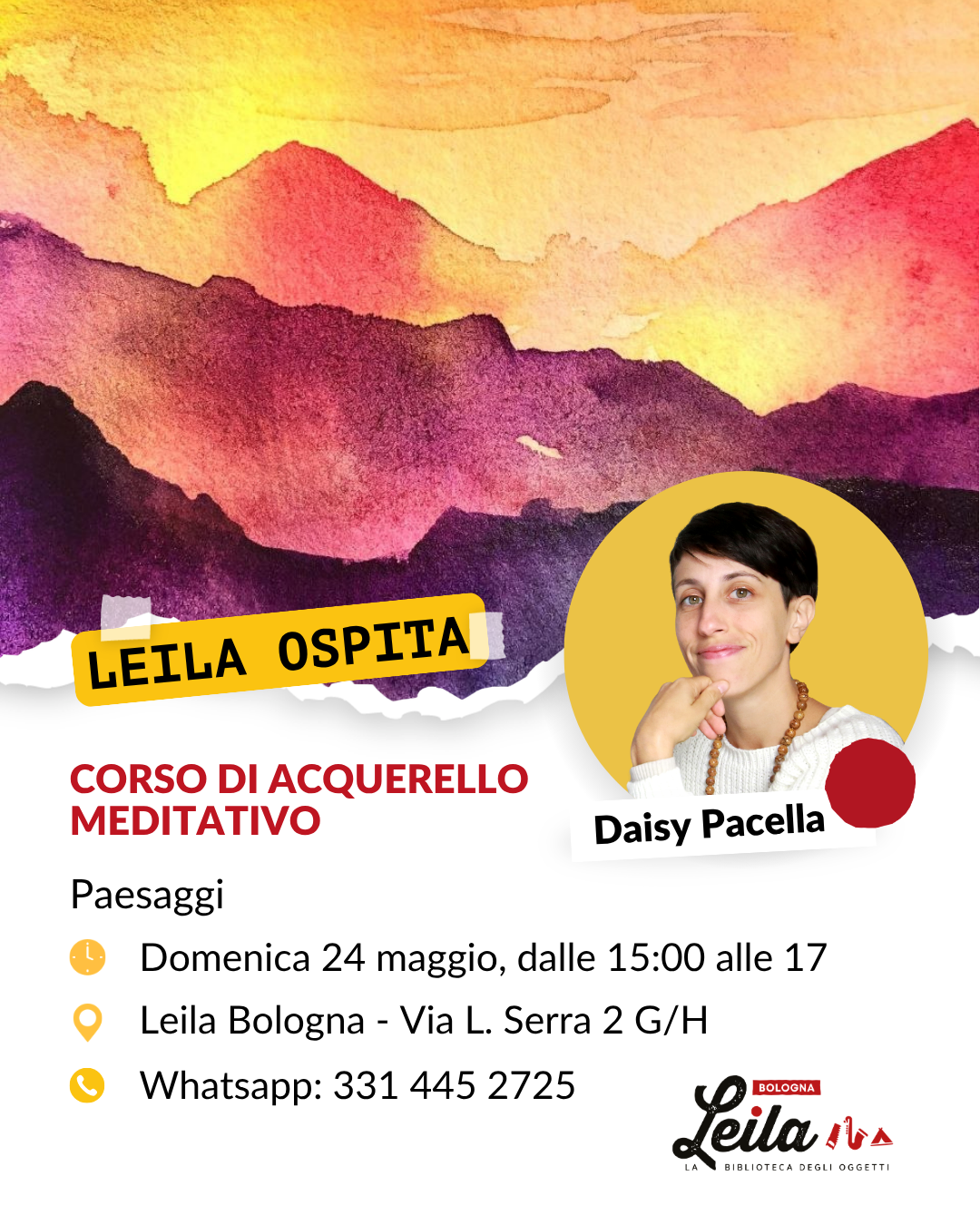 Corso di acquerelli maggio