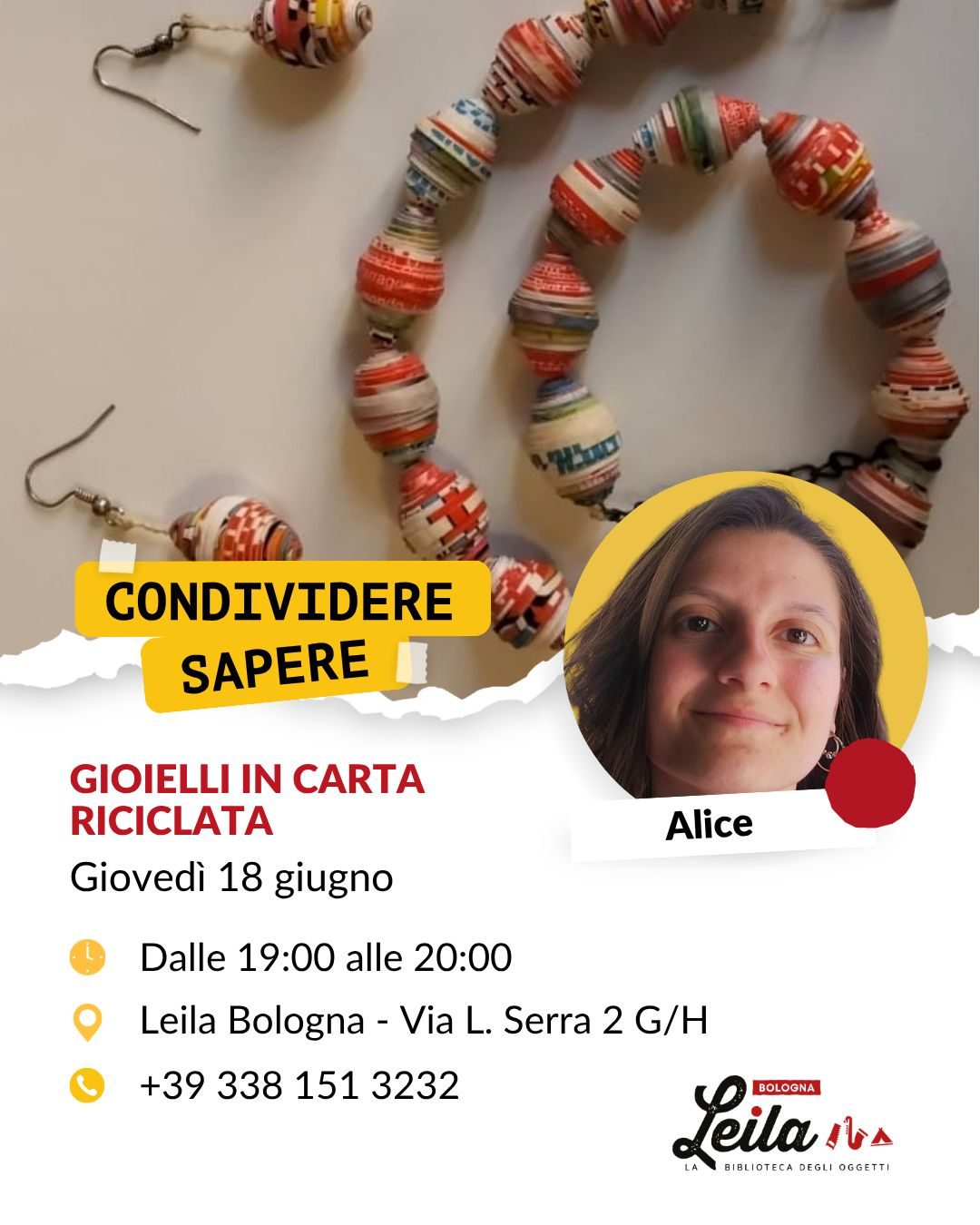 gioielli carta riciclata